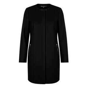 KENNETH COLE NY Womens (L) Black Mid-Length ZipUp Dinner / Office Coat